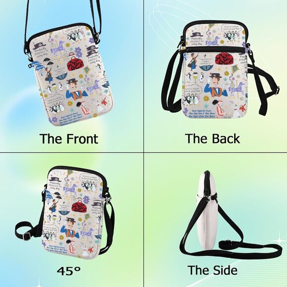 Durable Mary Poppins Crossbody Bag - Spacious, Stylish & Ideal for Travel - Picture 3 of 7